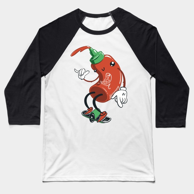 Spicy Onewheel! Baseball T-Shirt by MonocleDrop